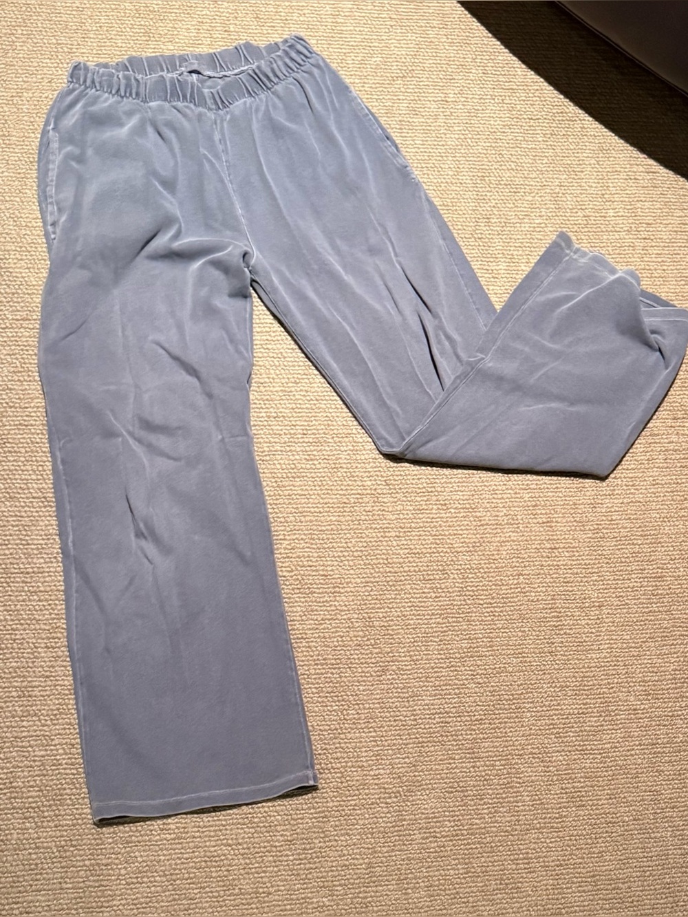 Women’s John Galt Casual Elastic-Waist Pants in Light Blue